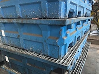 Kunststof opvangbak met metalen looprooster - afbeelding 4 van  7