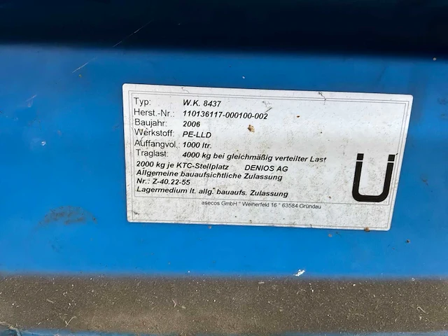 Kunststof opvangbak met metalen looprooster - afbeelding 7 van  7
