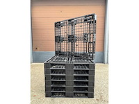 Kunststof pallet 1000x1200x120mm - open dek (10x) - afbeelding 1 van  3