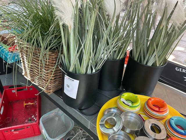 Kunststof planten (4x) - afbeelding 1 van  3