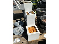 Kunststof plantenbakken (3x) - afbeelding 1 van  2