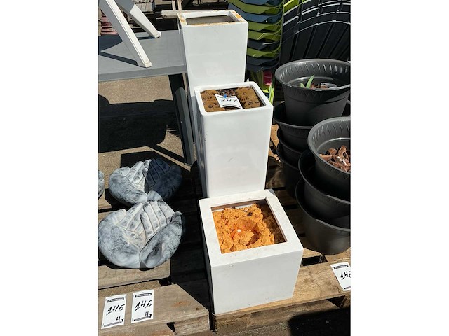 Kunststof plantenbakken (3x) - afbeelding 2 van  2