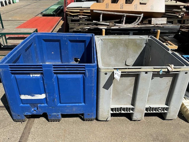 Kunststof stapelcontainer (2x) - afbeelding 1 van  3