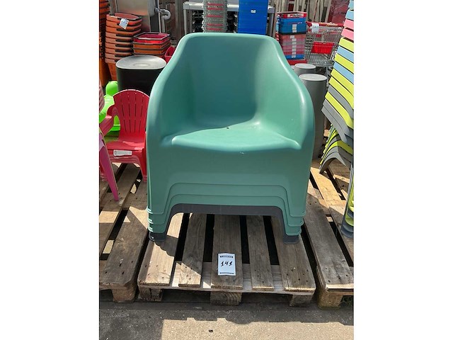 Kunststof tuinstoelen (4x) - afbeelding 2 van  3