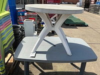 Kunststof tuintafel (2x) - afbeelding 3 van  3
