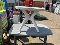 Kunststof tuintafel (2x) - afbeelding 2 van  3