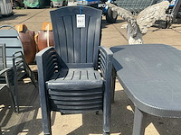 Kunststof tuintafel+stoelen - afbeelding 2 van  3