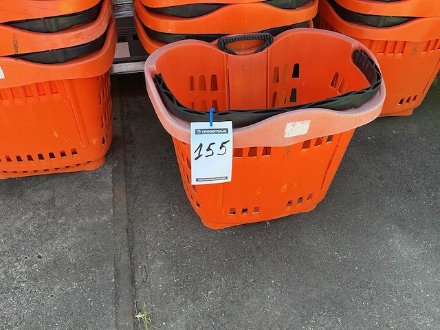 Kunststof winkelmandjes (15x) - afbeelding 1 van  2
