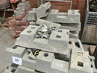 Kunststoffen bouwhekvoet (11x) + steunen (7x) - afbeelding 3 van  8