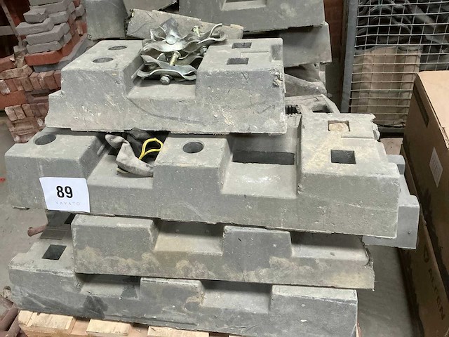 Kunststoffen bouwhekvoet (11x) + steunen (7x) - afbeelding 4 van  8