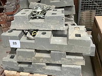 Kunststoffen bouwhekvoet (11x) + steunen (7x) - afbeelding 4 van  8