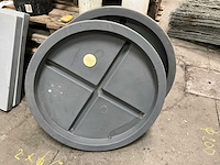 Kunststoffen deksels/afsluiters kessel (2x) - afbeelding 1 van  6
