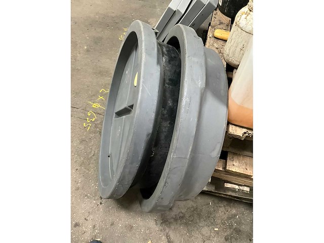 Kunststoffen deksels/afsluiters kessel (2x) - afbeelding 4 van  6