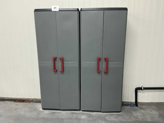 Kunststoffen opbergkast (2x) - afbeelding 2 van  4