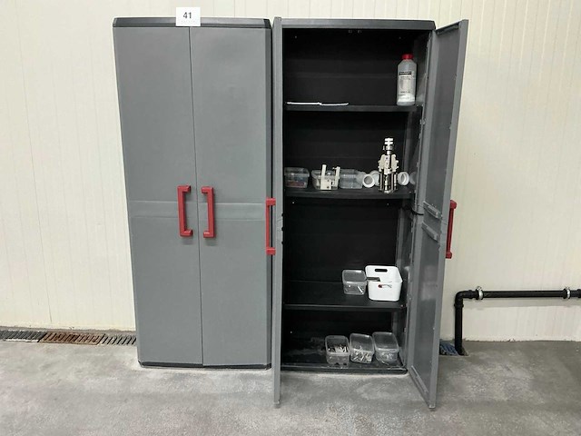 Kunststoffen opbergkast (2x) - afbeelding 3 van  4