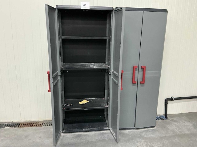 Kunststoffen opbergkast (2x) - afbeelding 4 van  4