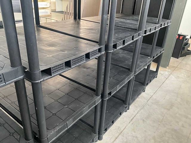 Kunststoffen opbergrekken (9x) - afbeelding 5 van  11