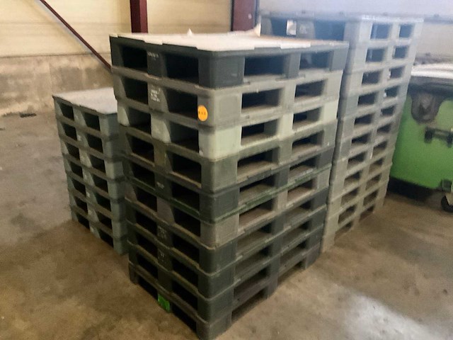 Kunststoffen paletten/pallets corman (37x) - afbeelding 3 van  7