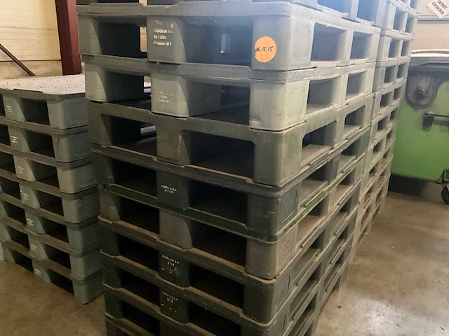 Kunststoffen paletten/pallets corman (37x) - afbeelding 4 van  7