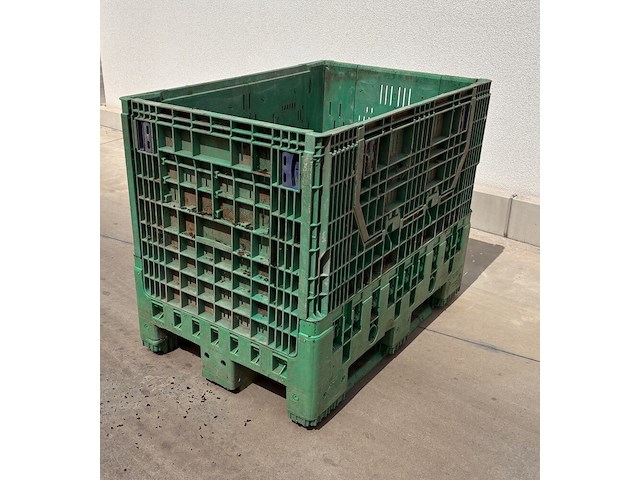 Kunststoffen plooibox groen 1200x800x950mm - afbeelding 2 van  7