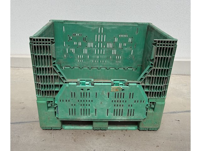 Kunststoffen plooibox groen 1200x800x950mm - afbeelding 5 van  7