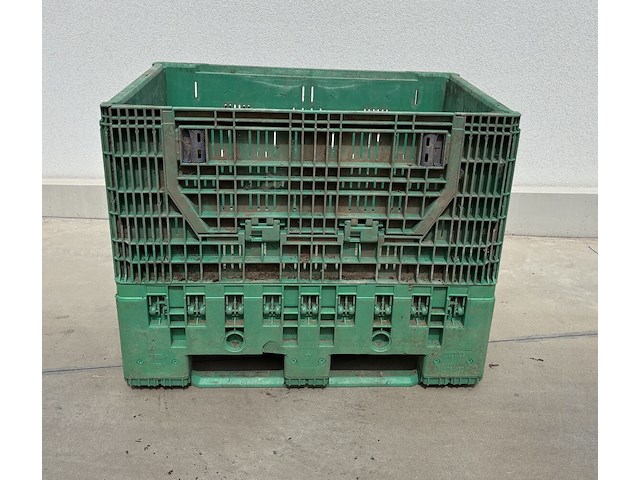Kunststoffen plooibox groen 1200x800x950mm - afbeelding 1 van  7