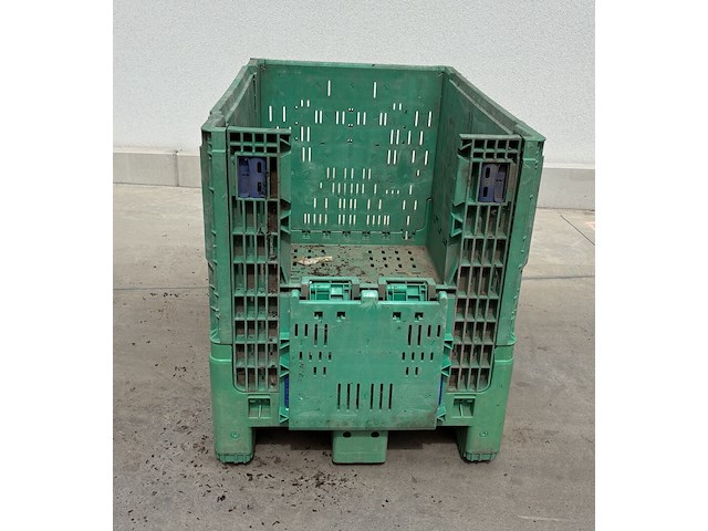 Kunststoffen plooibox groen 1200x800x950mm - afbeelding 6 van  7