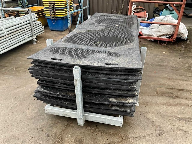Kunststoffen rijplaten/vloerplaten 3x1 meter (40x) - afbeelding 5 van  11