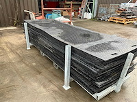 Kunststoffen rijplaten/vloerplaten 3x1 meter (40x) - afbeelding 9 van  11
