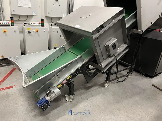 Kunststofgranulator rapid g500-60kub met transportband en metaaldetector - afbeelding 45 van  52