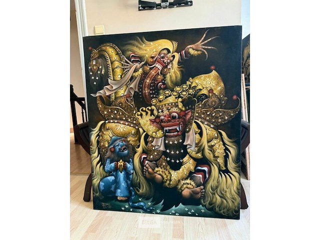 Kunstwerk batik - afbeelding 1 van  5