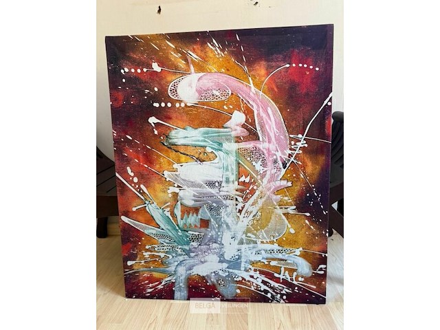 Kunstwerk batik - afbeelding 1 van  3