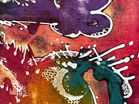 Kunstwerk batik - afbeelding 2 van  3