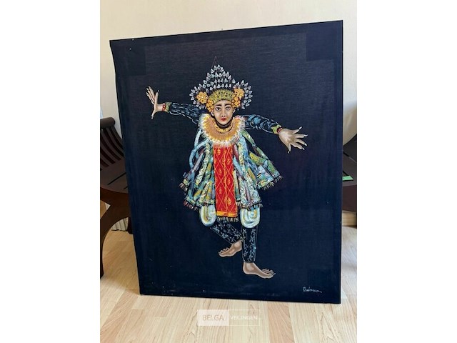 Kunstwerk batik - afbeelding 1 van  3