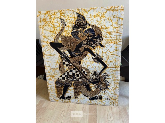 Kunstwerk batik - afbeelding 1 van  2