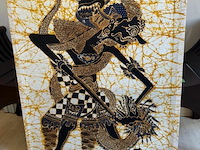 Kunstwerk batik - afbeelding 1 van  2