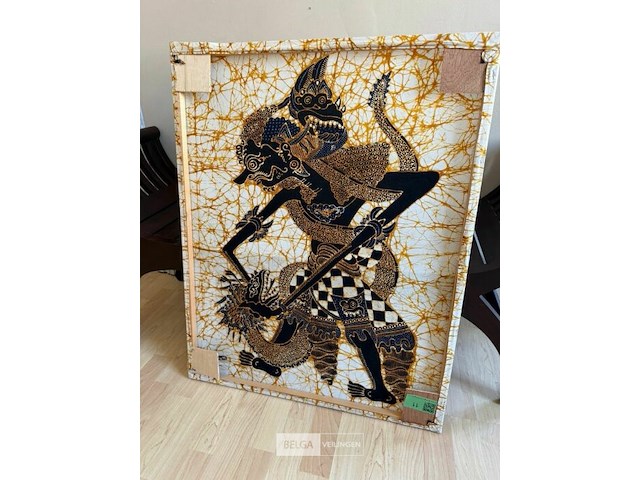 Kunstwerk batik - afbeelding 2 van  2