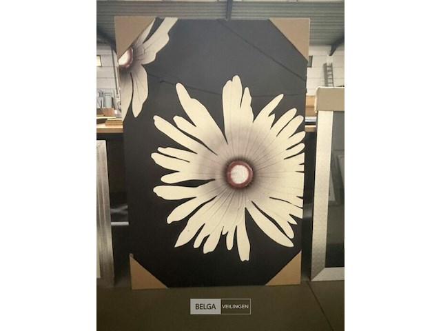 Kunstwerk leather daisy - afbeelding 1 van  1