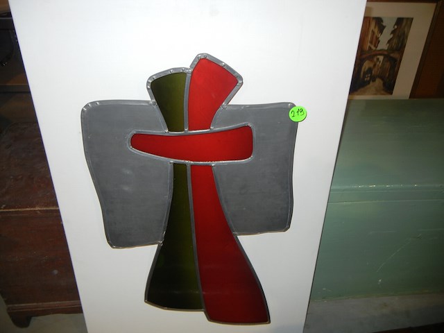 Kunstwerk op doek - loodglas - afbeelding 1 van  1