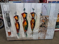 Kunstwerk op doek b 800 mm h 60 mm - afbeelding 1 van  4