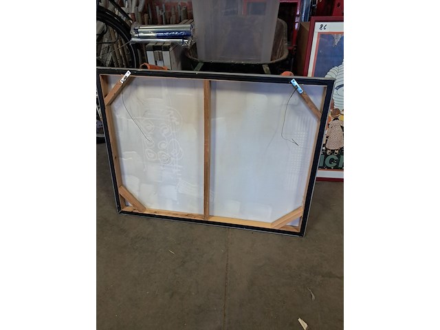 Kunstwerk op doek b 800 mm h 60 mm - afbeelding 2 van  4