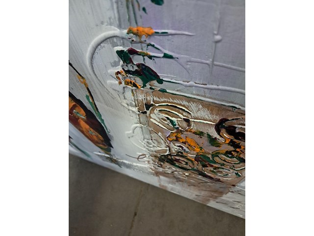 Kunstwerk op doek b 800 mm h 60 mm - afbeelding 3 van  4