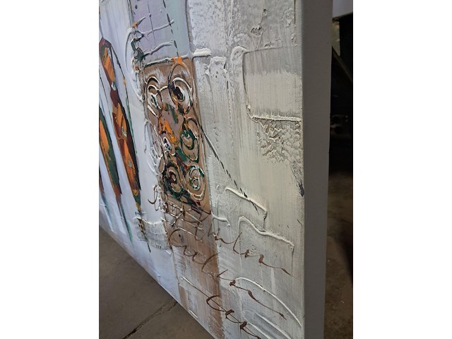 Kunstwerk op doek b 800 mm h 60 mm - afbeelding 4 van  4