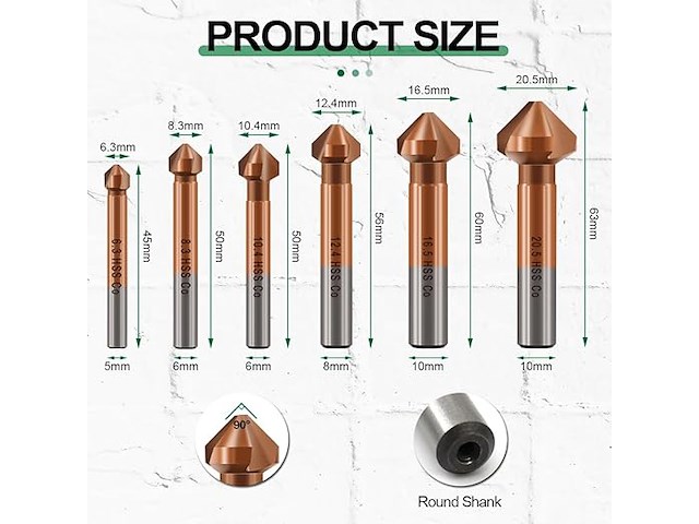 Kurstol verzinkboorset - afbeelding 3 van  3