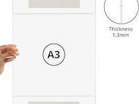 Kurtzy a3 adhesieve muur poster houders (6pak) - afbeelding 2 van  3