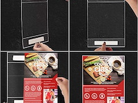 Kurtzy a3 adhesieve muur poster houders (6pak) - afbeelding 3 van  3