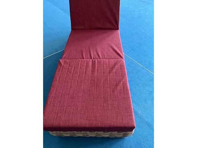 Kussen ligbed - bordeaux -60x180cm - afbeelding 2 van  4