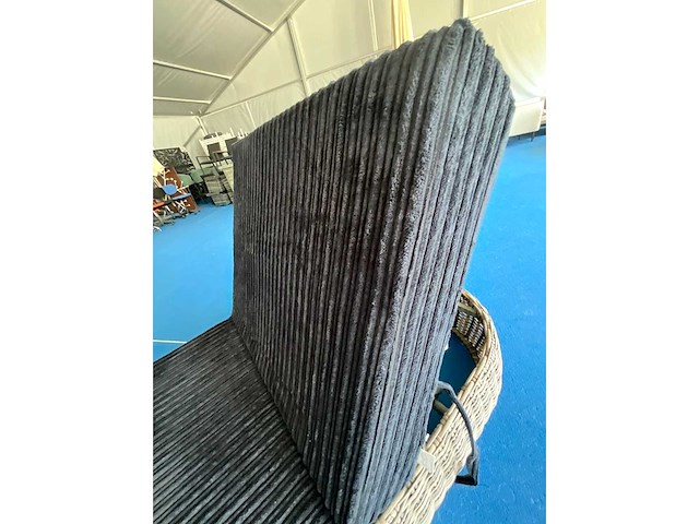 Kussen ligbed - zwart - 70x180cm -2st - afbeelding 4 van  4
