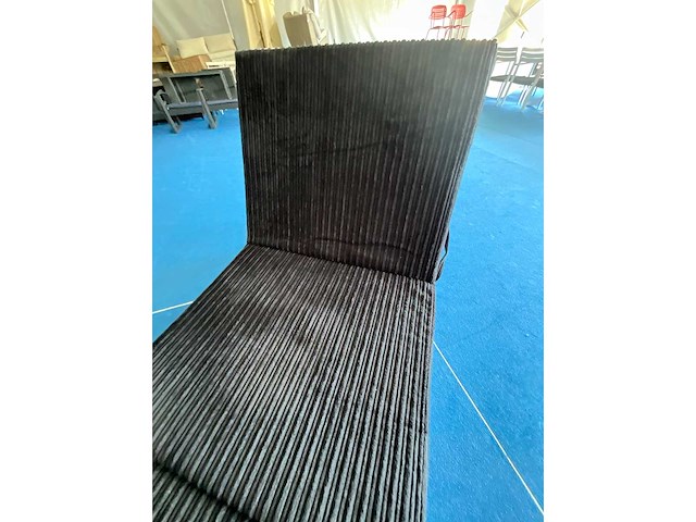 Kussen ligbed - zwart - 70x180cm -2st - afbeelding 2 van  4