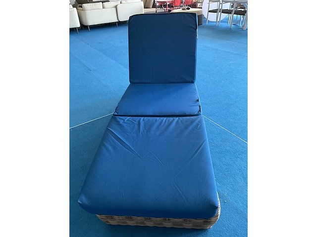 Kussen voor ligbed- 60x180cm - blauw - 2st - afbeelding 3 van  3